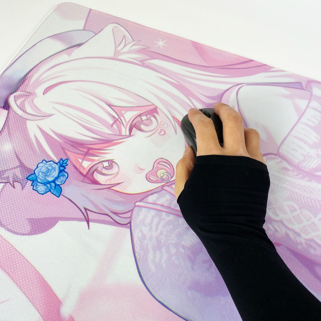 ゲーミングマウスパッド(Vtuber「うらぼす」様)制作例