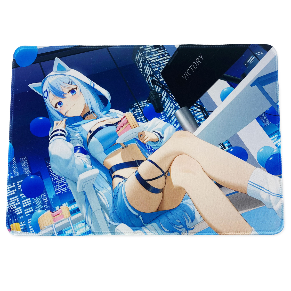 ゲーミングマウスパッド(Vtuber「水羽ねお」様)制作例