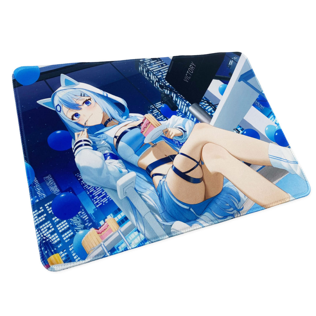 ゲーミングマウスパッド(Vtuber「水羽ねお」様)制作例